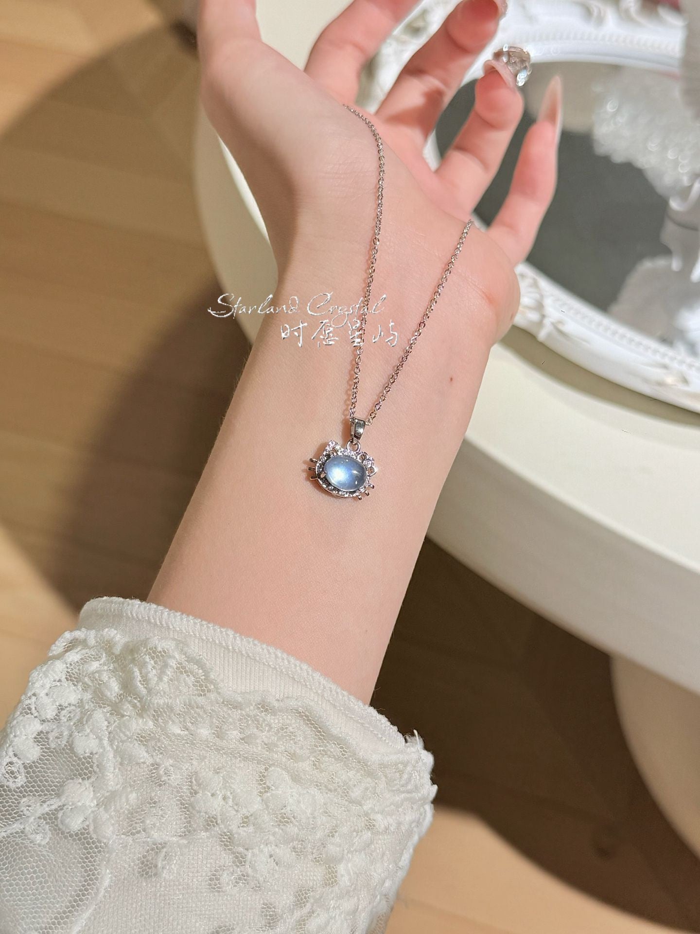 "Kitten’s Whisper" 3.0 Natural Aquamarine Ring - Premium Enhanced Plating & High-Clarity Gemstone for Serenity & Academic Success