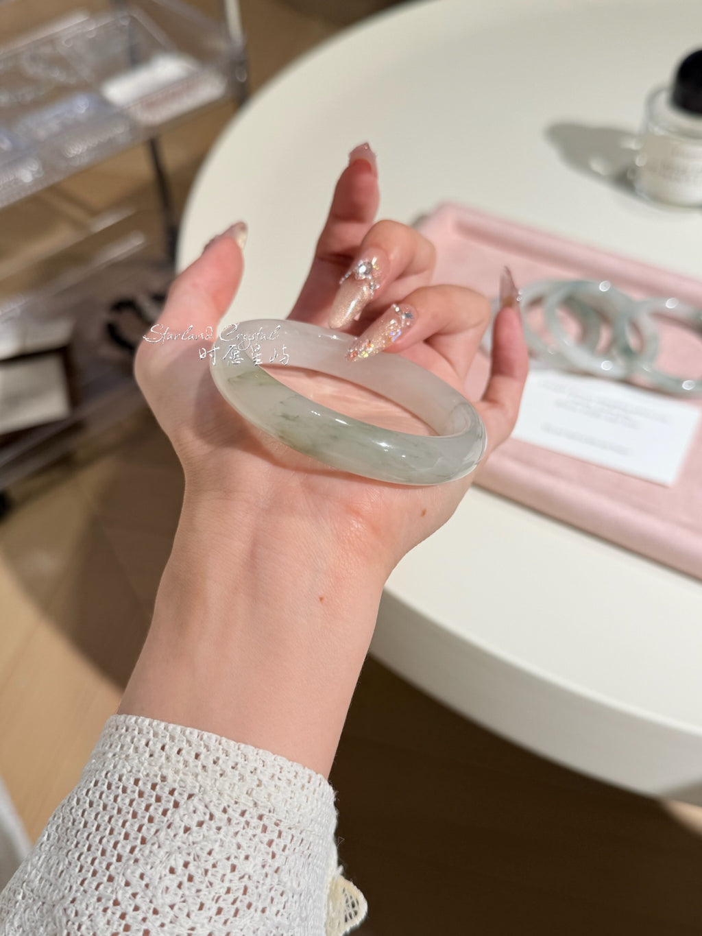 Imperial Tianshan Green Jade Bangle (Flat-Bar Edition) - Bold Natural Jadeite Bracelet for Prosperity & Calm Energy