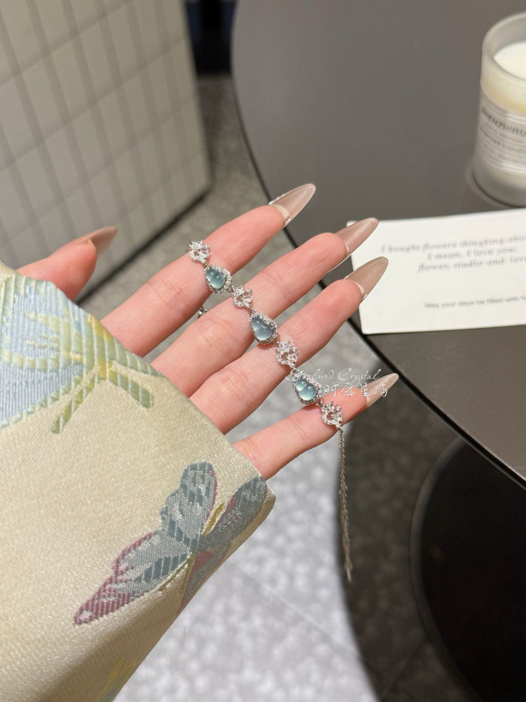 New Chinese Style Natural Jadeite Gourd Bracelet - S925 Sterling Silver Oriental Charm Jewelry for Women (Handcrafted)